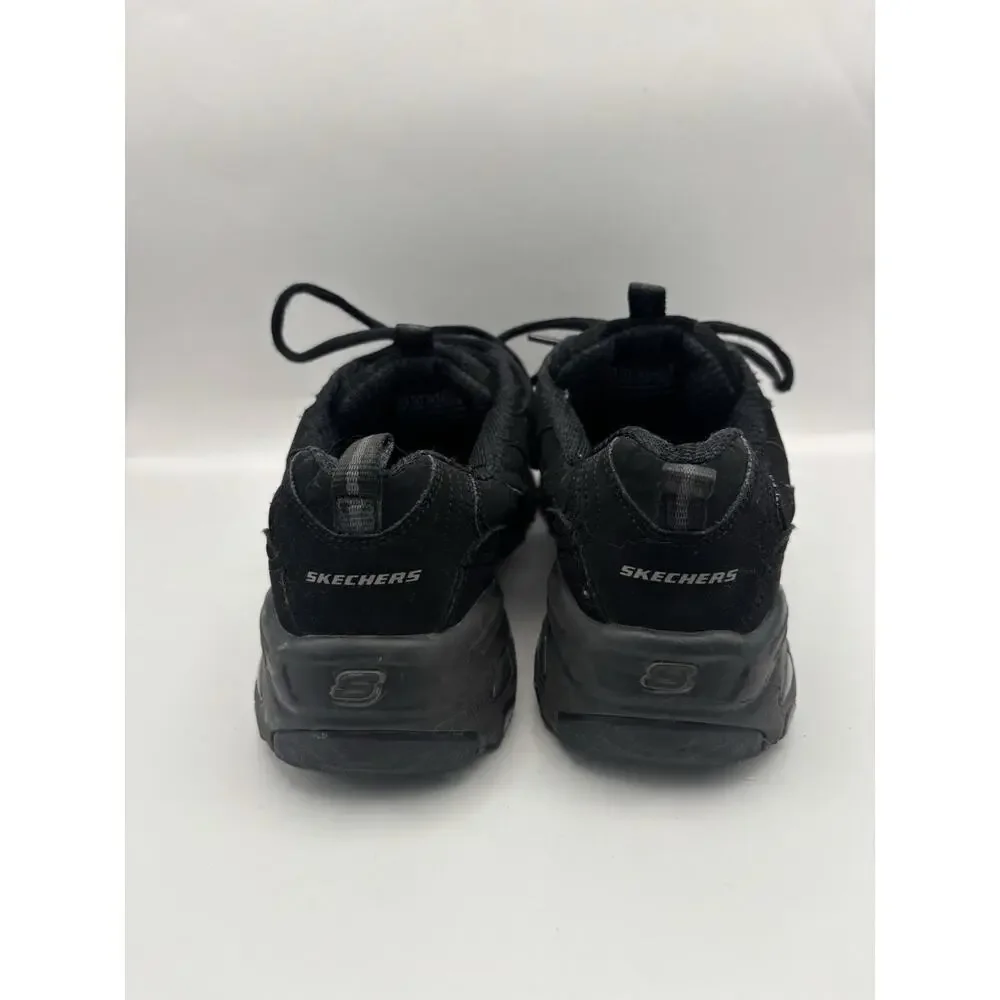 Skechers D Lites Biggest Fan Black Sneakers Women Size 6.5